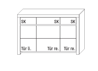 Wöstmann Soleo 3000 Sideboard 2550 