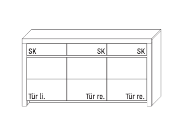 Wöstmann Soleo 3000 Sideboard 2950 