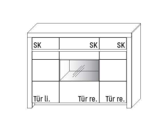 Wöstmann Soleo 3000 Sideboard 3540 