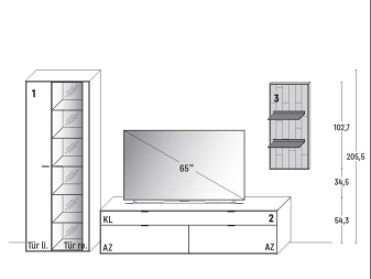 Wöstmann WM 2470 Wohnwand 0012 