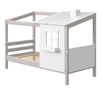 Flexa Classic Einzelbett mit Hausdach halb 