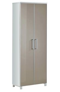 Voss Santina Dielenschrank 307 Lack Weiß | Taupe