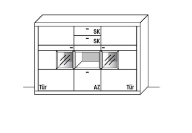 Wöstmann Aurum Highboard 3841 