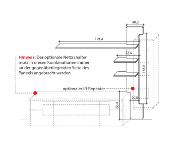 Wöstmann Solento Einschubpaneel 8033 8034 