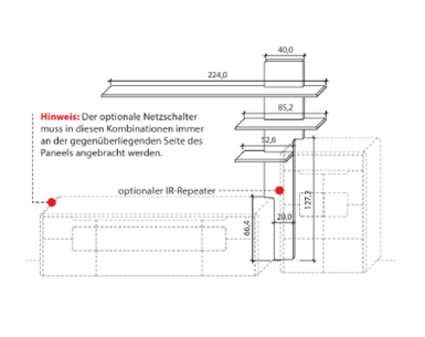 Wöstmann Solento Einschubpaneel 8223 8224 