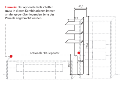 Wöstmann Solento Einschubpaneel 8653 8654 