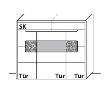 Wöstmann Solento Highboard 3550 